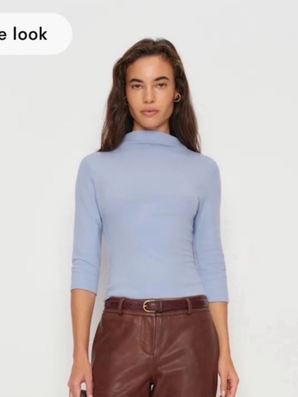 Reformation Camille Knit Top Blue - Size M